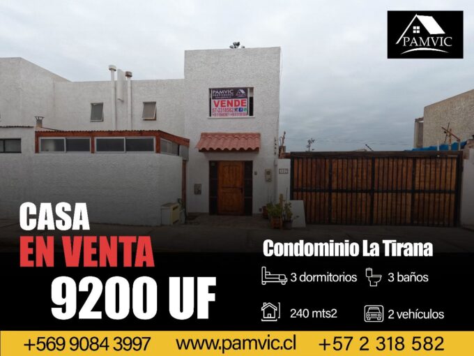 Casa Condominio La Tirana